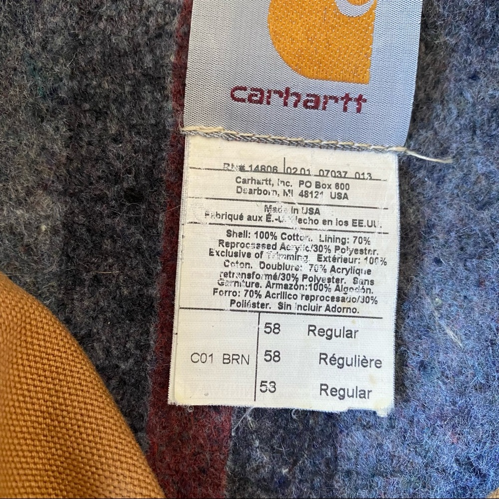 Vintage Carhartt Blanket Lined Duck Jacket - Picture 7 of 16